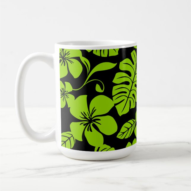 Taza De Café PINK BIKINI (NEGRO/LIME) Mug (Izquierda)