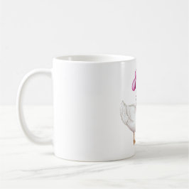 Taza De Café Pink Cowgirl Hat Cow Print Bow Goose