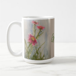 Taza De Café Pink Daises Coffee Mug