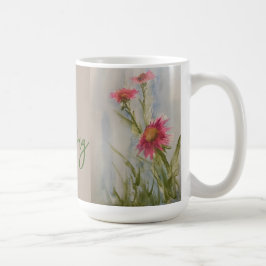 Taza De Café Pink Daises Coffee Mug