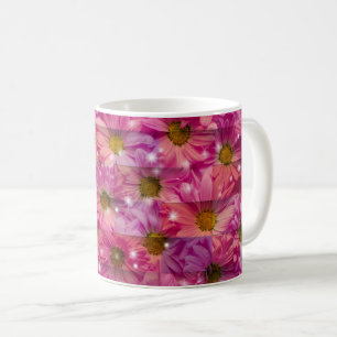Taza De Café Pink Daisy Weave