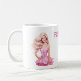 Taza De Café Pink Doll Chica Cumpleaños