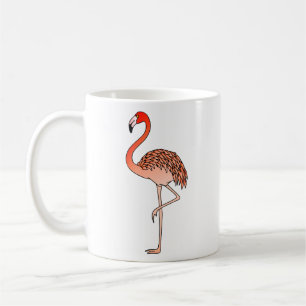 Taza de café Pink Flamingo Bird Lineart-57567