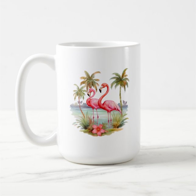Taza De Café Pink Flamingo Mug (Izquierda)