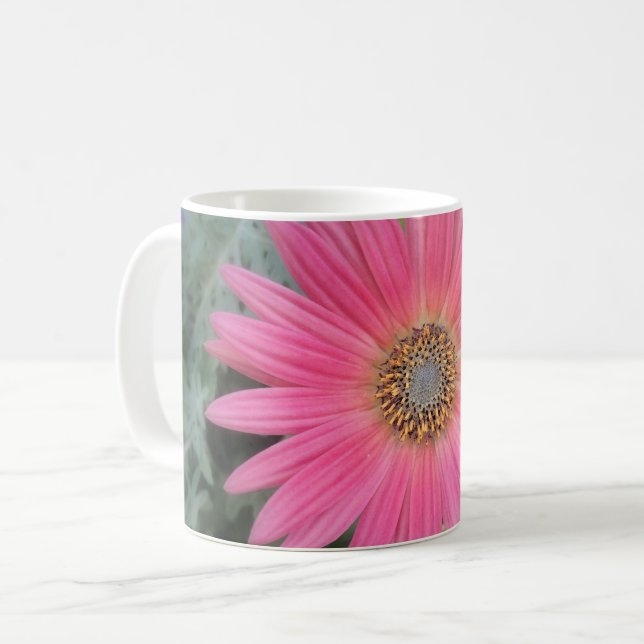 Taza De Café Pink Gerbera Daisy Mug (Anverso izquierdo)