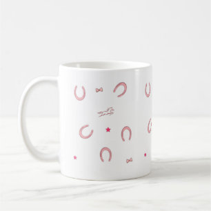 Taza De Café Pink Horse Girl Coquette Mug