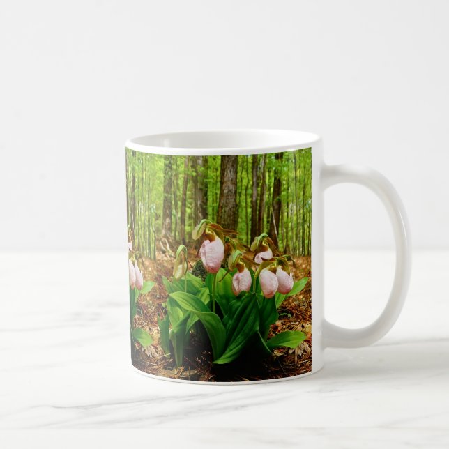 Taza De Café Pink Lady Slipper Wild Orchid (Derecha)