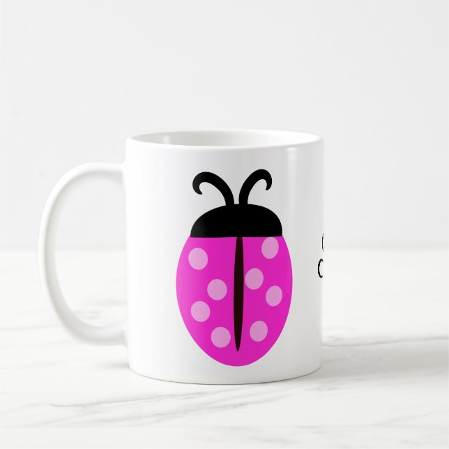 Taza De Café Pink Ladybug (Izquierda)