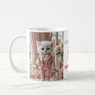 Taza De Café Pink Mug - Glam Meow Lola