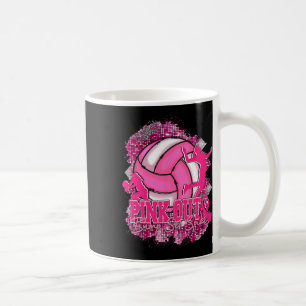 Taza De Café Pink Out Volleybyll Pink Ribbon