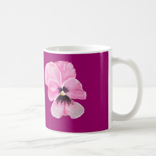 Taza De Café Pink Pansy Mug (Derecha)