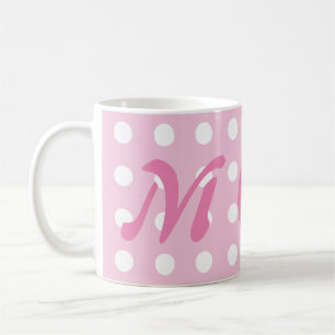 Taza De Café Pink Polka Dot Mom