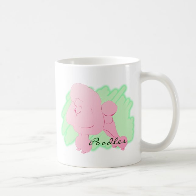 Taza De Café Pink Poodle Mug (Derecha)