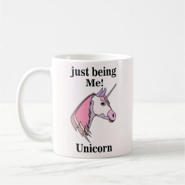 Taza De Café Pink Purple Unicorn Head