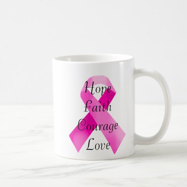 Taza De Café Pink Ribbon Faith Mug (Derecha)