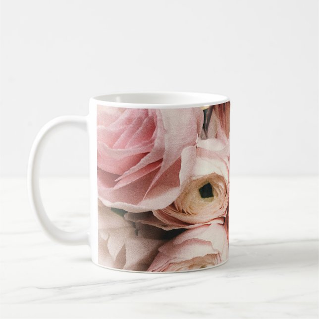 Taza De Café Pink roses (Izquierda)