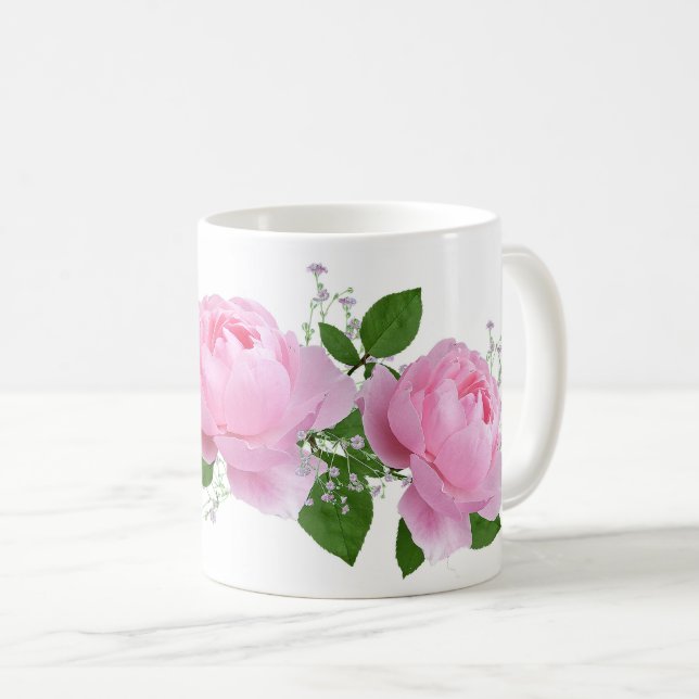 Taza De Café Pink roses (Anverso derecho)