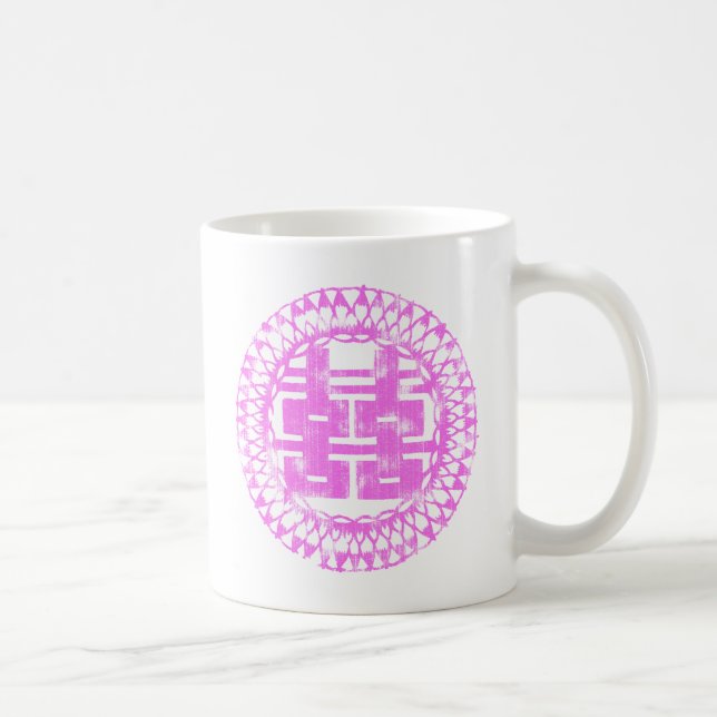 Taza De Café Pink Shuan Xi (Derecha)
