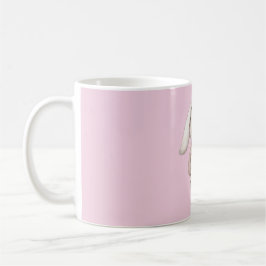 Taza De Café Pink Sweet Cute Bunny Pink Sweater Heart