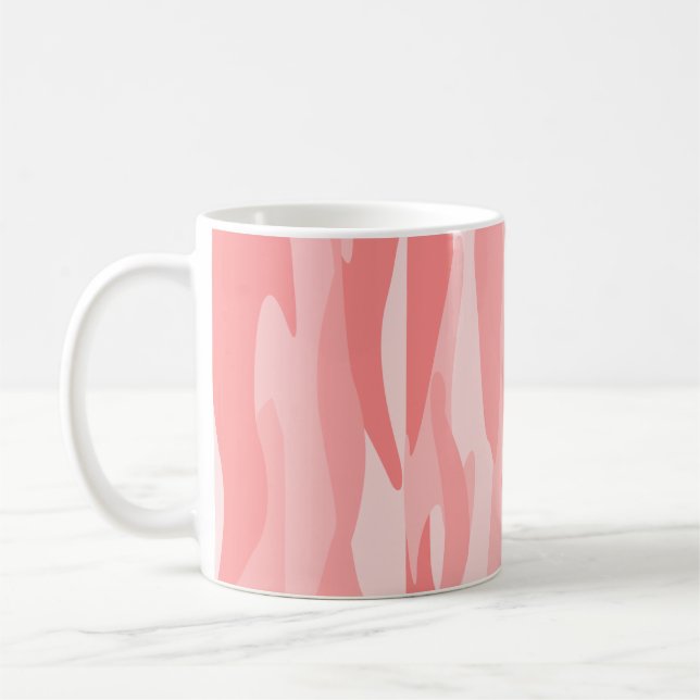 Taza De Café Pink Tone Abstract Camouflage  (Izquierda)