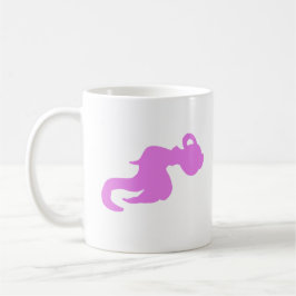 Taza De Café Pink Water Bearer Silhouette Mug 