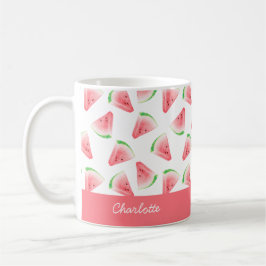 Taza De Café Pink Watermelon Personalized