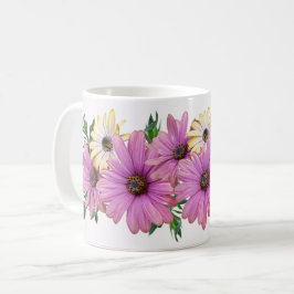 Taza De Café Pink Yellow Floral Rustic Elegant Wedding