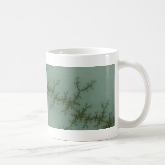 Taza De Café Pino de nieve - Arte fractal (Derecha)