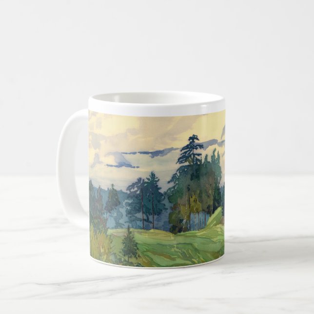 Taza De Café Pinos (Anverso izquierdo)