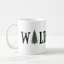 Taza De Café Pinos en el bosque silvestre
