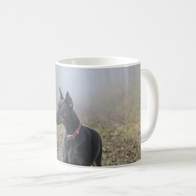 Taza De Café Pinscher del Doberman (Anverso derecho)