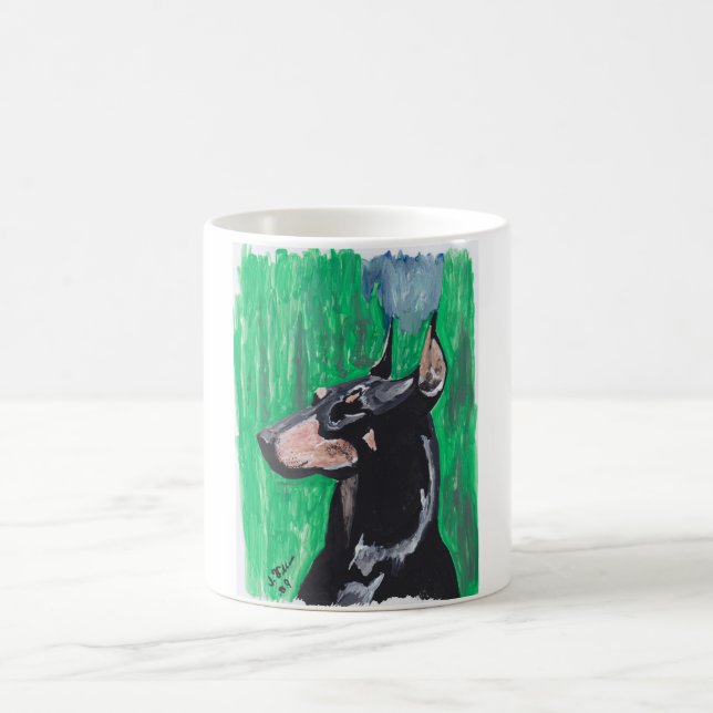 Taza De Café Pinscher del Doberman (Centro)