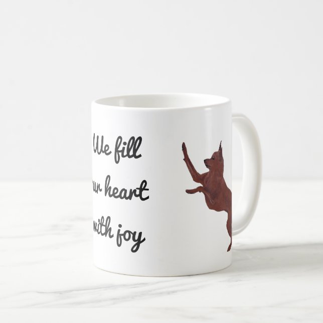 Taza De Café Pinscher en miniatura (Anverso derecho)