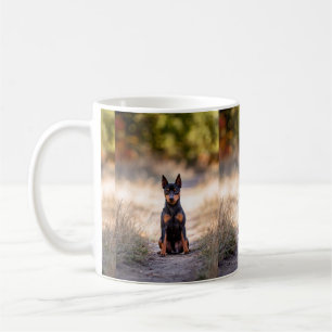 Taza De Café Pinscher Miniatura Sentado