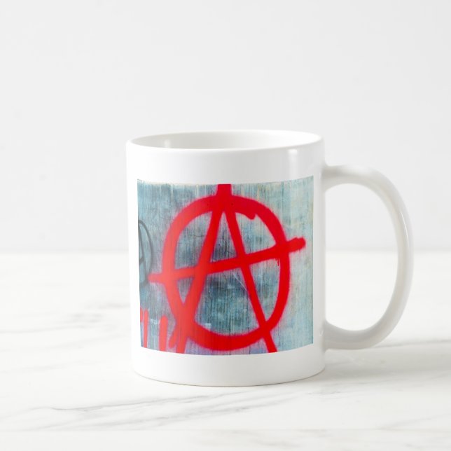 Taza De Café Pintada de la anarquía (Derecha)