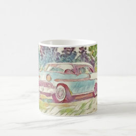 Taza De Café Pintado de aire Chevy Bel