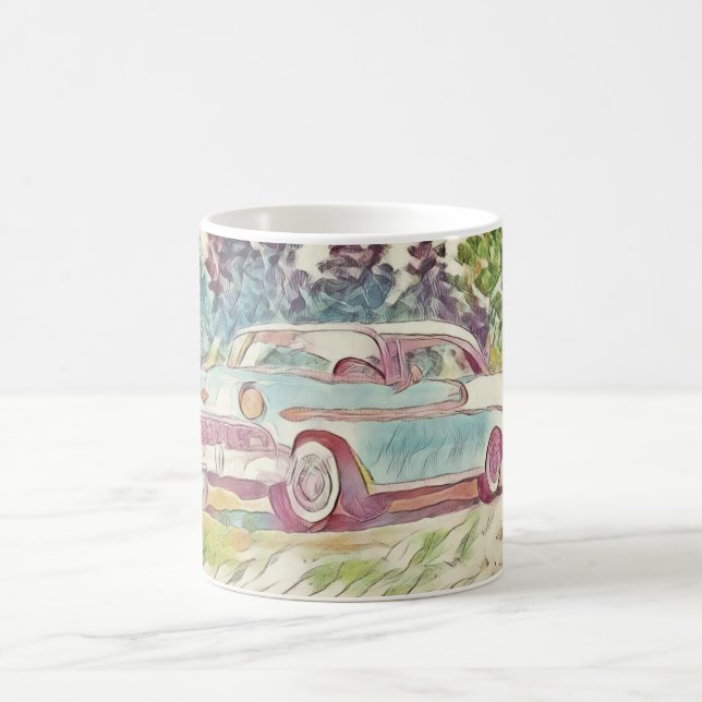 Taza De Café Pintado de aire Chevy Bel (Centro)