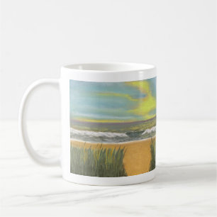Taza De Café Pintado de Cape Cod de Mayo Beach Wellflote