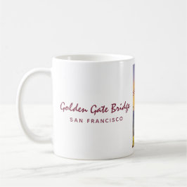 Taza De Café Pintado de época del puente Golden Gate de San Fra