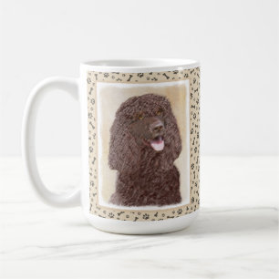 Taza De Café Pintado irlandés en español - Arte original del