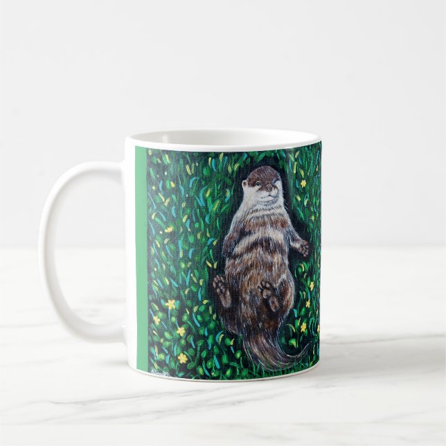 Taza De Café Pintado relajado de Otter River (Izquierda)