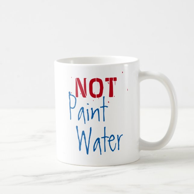 Taza De Café Pintar Agua, NO Pintar Agua Para El Humor Artístic (Derecha)