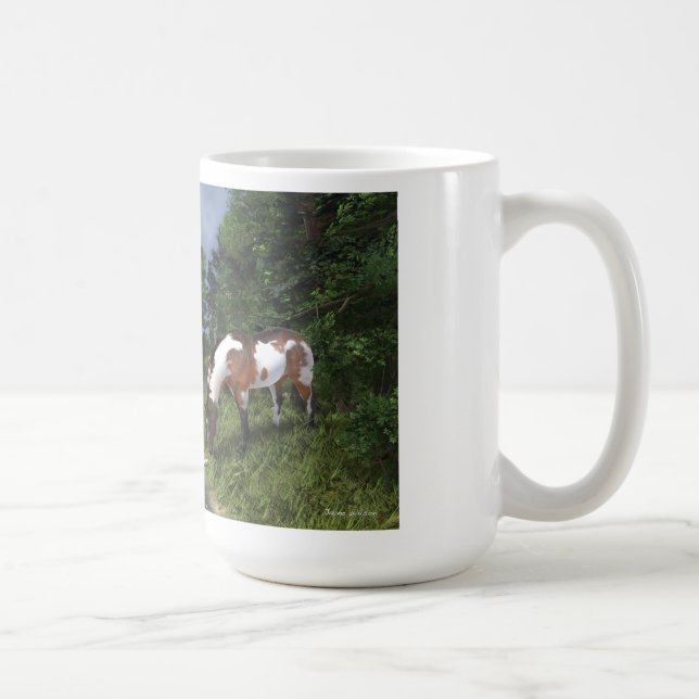 Taza De Café Pintar caballos por Forest Stream Mug (Derecha)