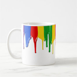 Taza De Café Pintar con goteo café de arte moderno Mug