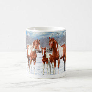 Taza De Café Pintar De Castaño Pinto De Sorrel De Cuento De Cab