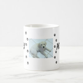 Taza De Café Pintas de pintura con foto y nombre de Mascota