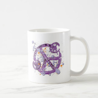 Taza De Café Pinte los signos de la paz de la salpicadura