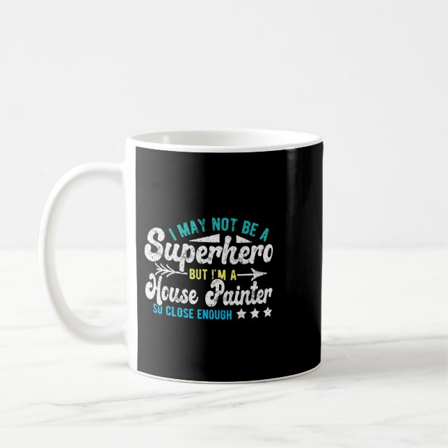 Taza De Café Pintor de la Casa Superhéroe (Izquierda)