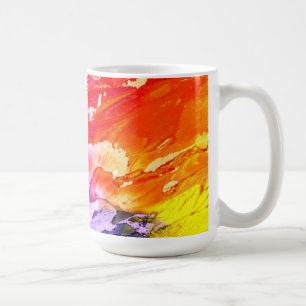 Taza De Café Pintura abstracta colorida