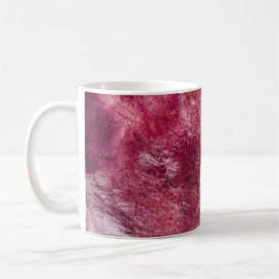 Taza De Café Pintura abstracta de color rojo y marrón
